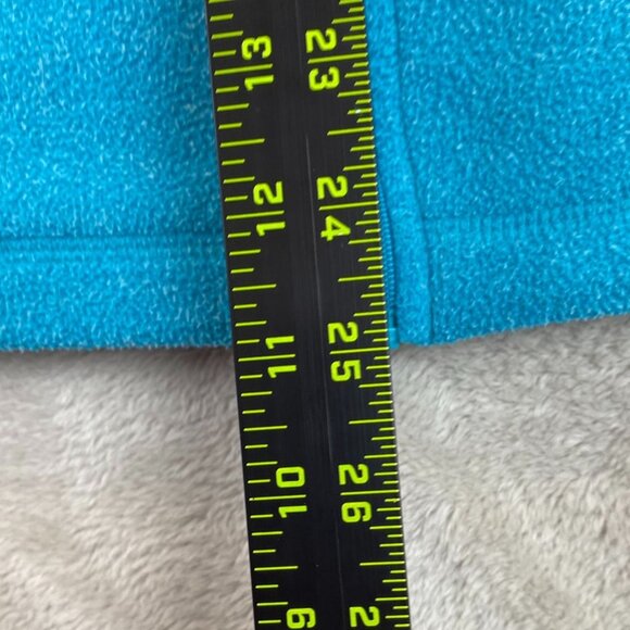 L.L.Bean Women Jacket Medium Full Zip Mock Fleece Neck Cozy Outdoors Casual Blue - Picture 4 of 10